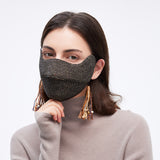Warm Stylish Breathable Face Cover with Colorful Tassel