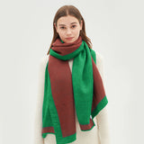 US Stock Winter Warm Scarf Soft Shawl Long Wrap Scarves