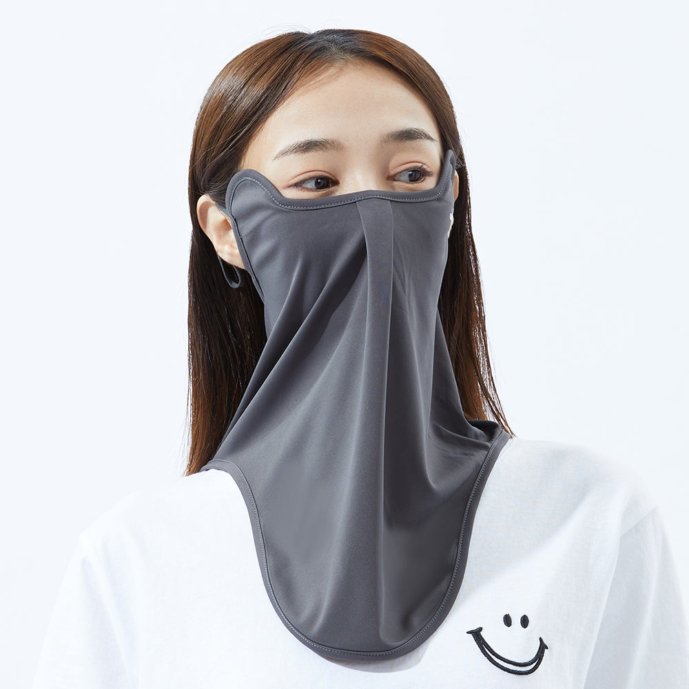 US Stock Sun Protection Neck Gaiter Face Cover Balaclava with Ear Loops UPF 50+