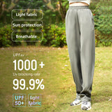 US Stock Women's Wide-Leg Pants Oversize Loose Trousers UPF50+