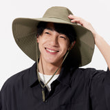 Unisex Wide Brim Bucket Hat Sun Protection Fishing Cap UPF 50+