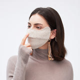 Warm Stylish Breathable Face Cover with Colorful Tassel