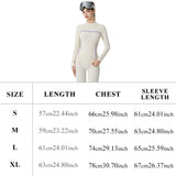 Skiing Thermal Underwear Set for Women Seamless Warm Base Layer Top & Bottom Long Johns for Cold Weather