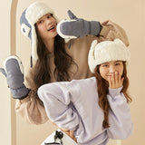 US Stock Ski Mittens for Women Skiing Warm Gloves Waterproof Snow Mitts