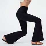 High Waisted Flare Leggings UPF50+ Stretchy Yoga Pants