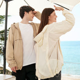 Unisex Sun Protection Casual Coat UPF50+ Oversized Soft Shell Jacket for Men Women