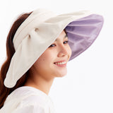 Wide Brim Shell Shape Sun Visor Cap UPF 2000+ Sun Protection Empty Top Hat