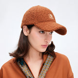 Warm Faux Plush Baseball Cap Adjustable Fit Stylish Unisex Fall & Winter Hat