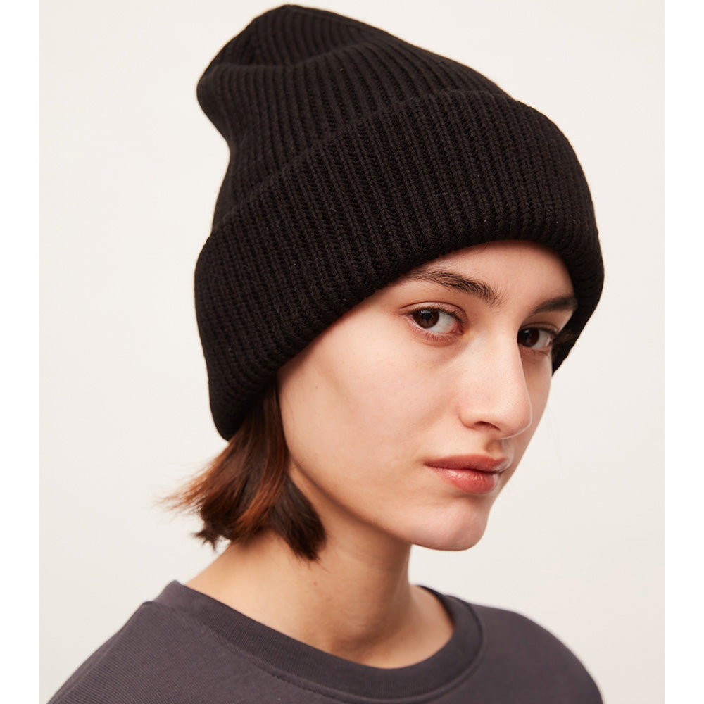 Japan Stock Women's Winter Lock-Tec Sheep Wool Heated Kint Hat