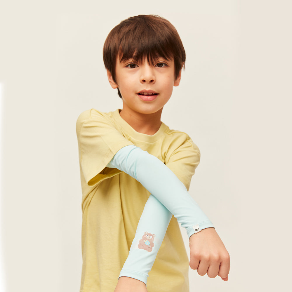 Kid's Sun Protection Arm Sleeves  Athletic Cooling Baseball Covers UPF50+