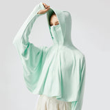 US Stock Women's Sun Protection Cloak Coats UPF50+