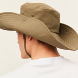 US Stock Unisex Extra Large Brim Sun Bucket Hat with Adjustable Windproof Rope