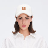 Warm Faux Plush Baseball Cap Adjustable Fit Stylish Unisex Fall & Winter Hat