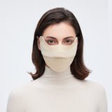 Warm Face Mask with Stylish Leather Edge Face Cover