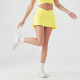 US Stock Tennis Golf Skirt with Pockets Women's A Line Crossover Athletic Skort