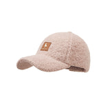 Warm Faux Plush Baseball Cap Adjustable Fit Stylish Unisex Fall & Winter Hat