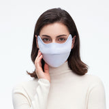Warm Face Mask with Stylish Leather Edge Face Cover