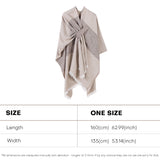 US Stock Shawl Warps for Women Open Front Poncho Cape Scarf Warm Blanket