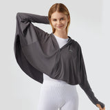 US Stock Women's Sun Protection Cloak Coats UPF50+