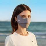 Sunscreen Face Cover Mouth-Opened UPF 50+ Breathable Outdoor Mask