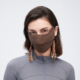Warm Stylish Breathable Face Cover with Colorful Tassel