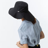 Women's UV Protection Foldable Two Pieces Wide Brim Bucket Hat UPF 50+