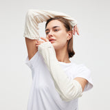 Women's Loose Fit Sun Arm Sleeves UPF50+ Anti-UV Arm Guards for Outdoor Activities