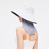 Anti-UV Neck Shade UPF 50+ Sun Protection Hat Drape Adjustable Neck Protector Unisex Face Covering