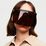 US Stock Trendy Polarized Sunglasses UV400 Vintage Oversized Style Square Sun Glasses