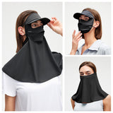 Multi-Function Sun Protection Face Shield with Cap Visor UPF50+