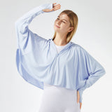 US Stock Women's Sun Protection Cloak Coats UPF50+