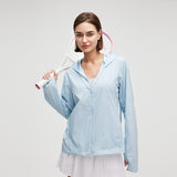 Women's Sun Protection Hoodie Lightweight Full-Body Coverage Jacket UPF300+