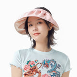 Sun Protection Wide Brim Foldable Hats Roll-Up Headband Visor UPF 50+