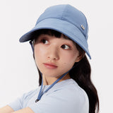 Wide Brim Baseball Cap with Adjustable Chin Rope Sun Protective Hat UPF 50+