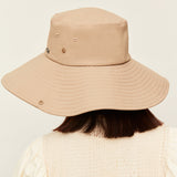 US Stock Unisex Extra Large Brim Sun Bucket Hat with Adjustable Windproof Rope