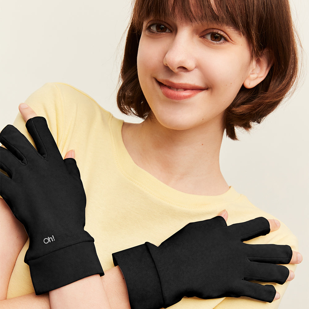 Women's Cycling Gloves Half Finger Gloves Anti-Slip Sun Protective UPF 50+