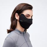 Warm Face Mask with Stylish Leather Edge Face Cover