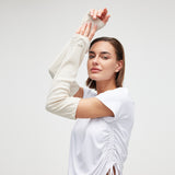 Women's Loose Fit Sun Arm Sleeves UPF50+ Anti-UV Arm Guards for Outdoor Activities