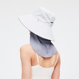 Anti-UV Neck Shade UPF 50+ Sun Protection Hat Drape Adjustable Neck Protector Unisex Face Covering