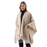 US Stock Women's Warm Shawl Warps Open Front Poncho Cape Scarf Blanket