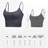 US Stock Women's Sexy Crop Top Seamless Underwear Tank Camisole UPF 50+