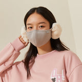 US Stock Women's Warm Mask Balaclava Face Cover with Earmuffs