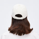 Warm Faux Plush Baseball Cap Adjustable Fit Stylish Unisex Fall & Winter Hat