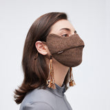 Warm Stylish Breathable Face Cover with Colorful Tassel