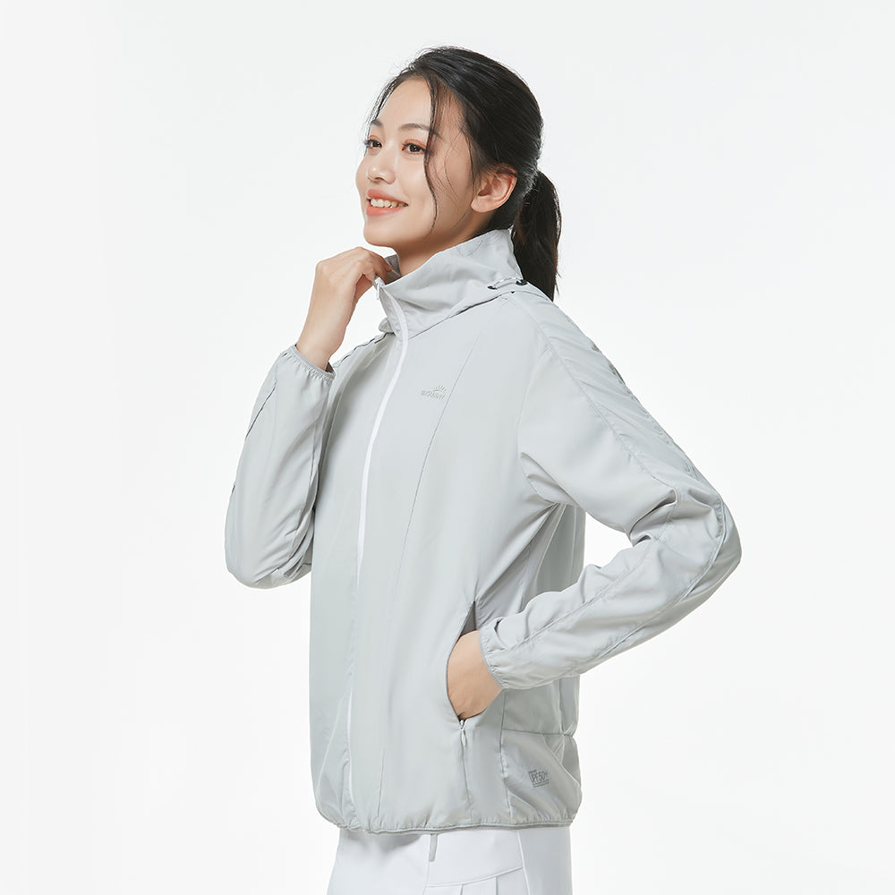 Women's Sun Protection Hoodie Long Sleeve Jacket Packable UPF 50+
