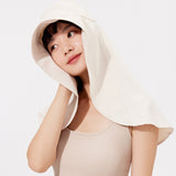 Women's Sun Protection Hat with Face Neck Cover Flap UPF 50+