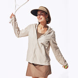 Women's Sun Protection Hoodie Lightweight Full-Body Coverage Jacket UPF300+