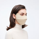 Warm Face Mask with Stylish Leather Edge Face Cover