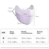 Sunscreen Face Cover 3D Patchwork UPF2000+ Protection Mask