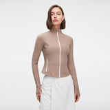 Women's Workout Jacket Slim Fit Tops UPF 50+ Sun Protection Cooling Coat